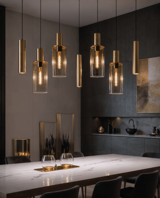 2x Design hanglamp verstelbare hoogte tot 165 cm, VIDI, Stella Di Nott